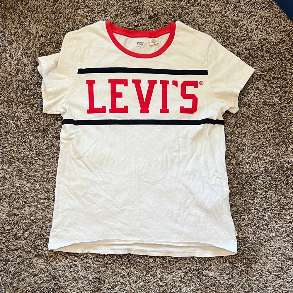 Levi's Red and White Logo Tee